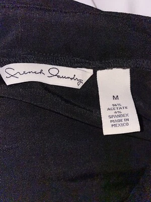 Cárdigan suéter negro manga larga con botones cuello en V talla M French Laundry para mujer Foto 1 de 3