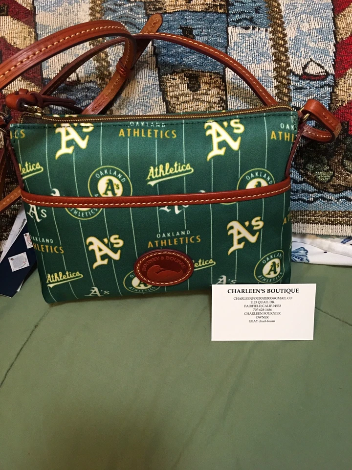 Dooney & Bourke Oakland A’s Nylon Ginger Crossbody With Coin Case