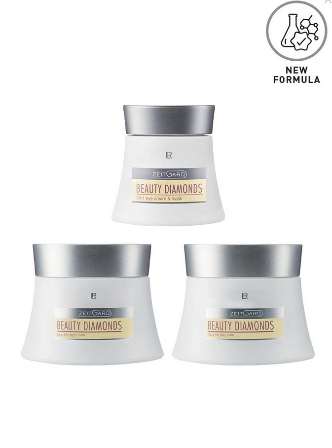 LR ZEITGARD Beauty Diamonds-Set | Tag/Nacht&Augencreme, 130 ml, Neu - Bild 1 von 1