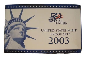2003-S United States Mint PROOF COIN Set of 10 w/ State Quarters in case COA - Picture 1 of 8