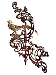 vICTORIAN EDWARDIAN BRACKET OOAK PHEASANT NOUVEAU ANTIQUE ARCHITECTURE neocurio - Picture 1 of 13