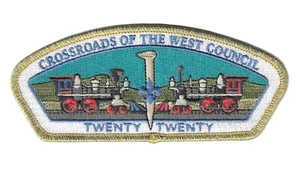 BSA CSP CROSSROADS OF THE WEST COUNCIL 2020 GOLD BORDER ISSUE SA-2 #100 OF 300 - Picture 1 of 4