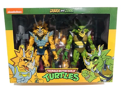 Teenage Mutant Ninja Turtles Zarax & Zork 7" Action Figure 2-pack NECA New - Image 1 of 4