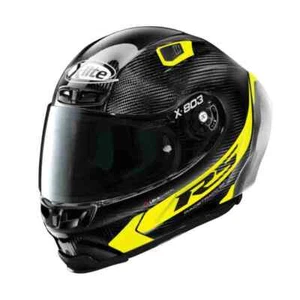X-Lite X-803 RS FLUO Carbon HOT LAP Removable Spoiler Motorbike Helmet + Visor - Picture 1 of 1