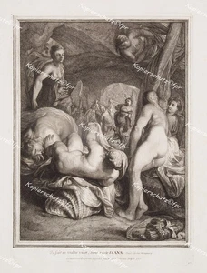 Jacobus Coelemans Diana Aktaion Nymphen Erotik Akt Ovid Metamorphosen Jagd Jäger - Picture 1 of 2