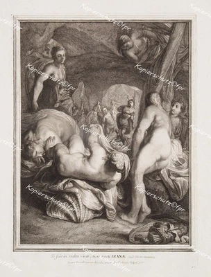 Jacobus Coelemans Diana Aktaion Nymphen Erotik Akt Ovid Metamorphosen Jagd Jäger - Bild 1 von 2