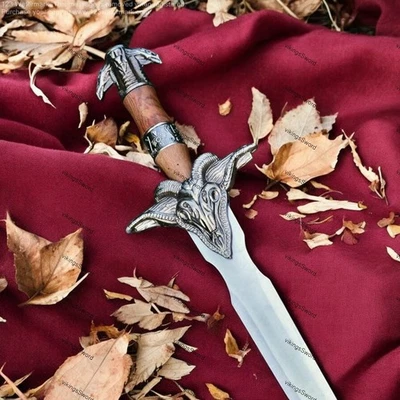 Espada Conan, a Mãe Bárbara Feita à Mão Borda Dupla Premium Atlante Presenteá-lo - Imagem 1 de 4
