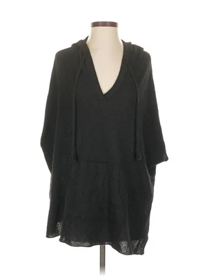 White + Warren Women Black Poncho P - Image 1 of 4