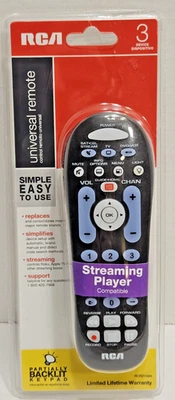 RCA Platinum Pro 3-Device Big-Button Univ Remote w/ Streaming & Dual Navigation - Image 1 of 4