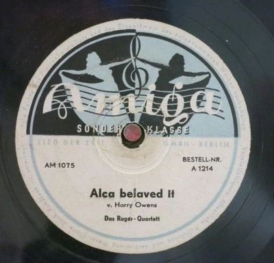 Walter Dobschinski / Das Roger-Quartett 78 RPM / Alca Belaved It (23-0525-MK) - Bild 1 von 2