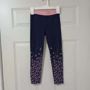 Blue leggings for girls with a print, size 5/6 - Picture 1 of 5