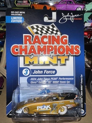 2025 Racing Champions ~ Gold Strike Chase ~ John Force Peak NHRA Funny Car Camaro SS Foto 1 de 2