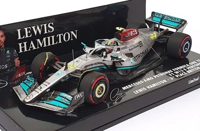 Minichamps 1/43 Scale 417 221044 - F1 Mercedes AMG Hamilton 3rd British GP 2022 - Image 1 of 4