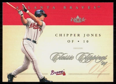 2004 Fleer Classic Clippings Chipper Jones Atlanta Braves #49 - Image 1 of 2