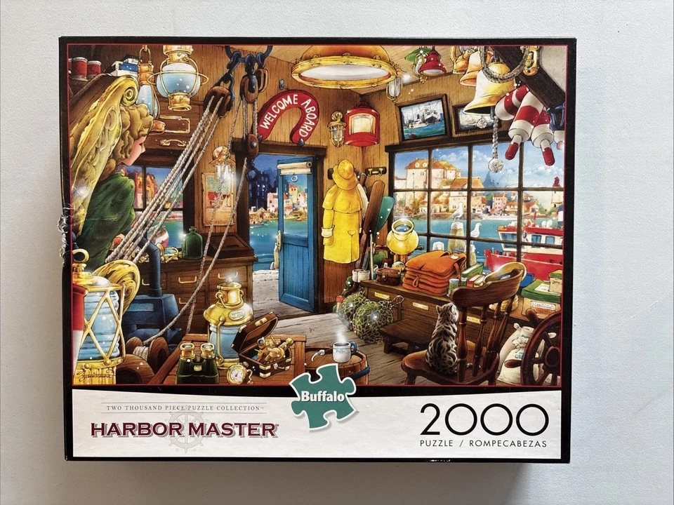 Buffalo Jigsaw Puzzle 2000 Pc HARBOR MASTER Nautical Hiro Tanikawa Holiday gift - Image 1 of 1