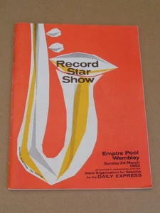 Record Star Show 1963 Wembley Programme (Helen Shapiro/Marty Wilde/Mike Sarne) - Picture 1 of 6
