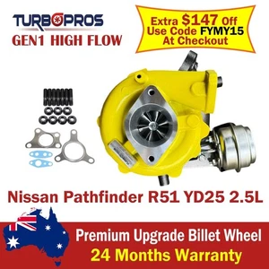 GEN1 High Flow Billet Turbo For Nissan Pathfinder YD25 2.5L - Bild 1 von 13
