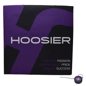 Cojín de asiento de espuma Hoosier - púrpura y negro con logotipo de marca 14"x14"x2" con llavero - Imagen 1 de 9