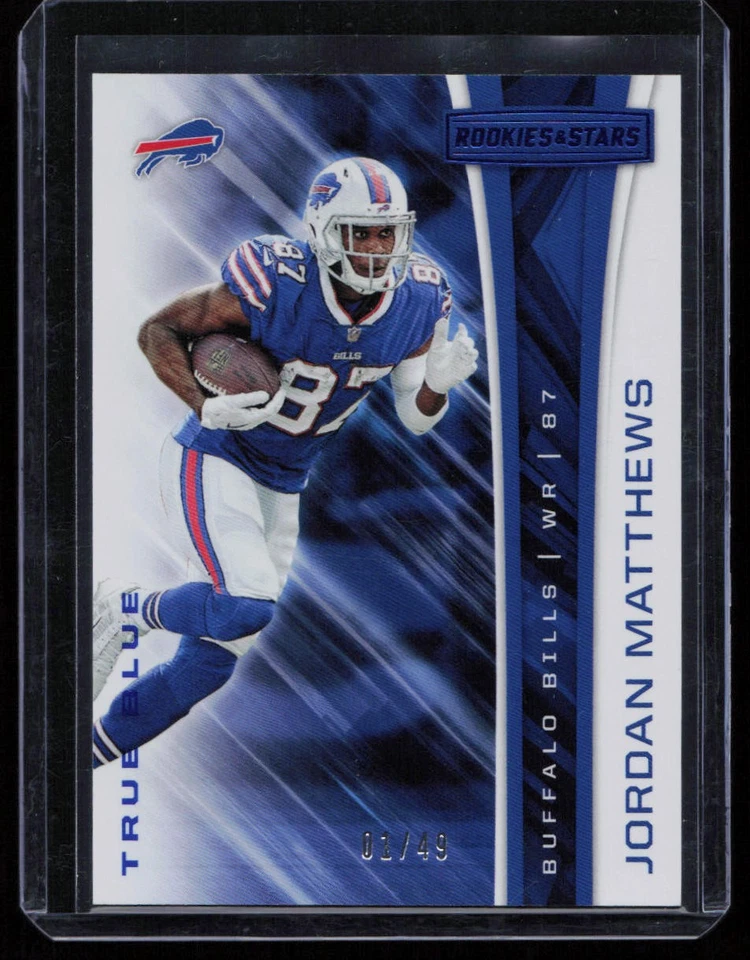 2017 Panini Rookies & Stars #161 Jordan Matthews True Blue #/49 - Image 1 of 2