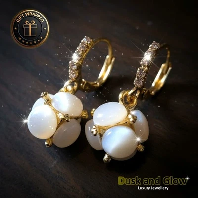 Reino Unido Mujeres Damas Imitación Perla Colgante Aro Pendientes Boda Joyería Regalo NUEVO Foto 1 de 4