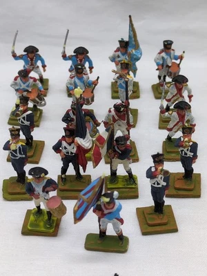 (19) Painted Napoleonic Infantry Command 20MM Miniatures - Image 1 of 4