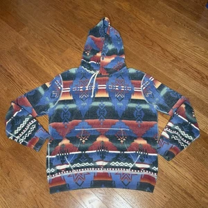 Polo Ralph Lauren Aztec Southwestern Beacon Hoodie Sweatshirt Herren LARGE Serape - Bild 1 von 9