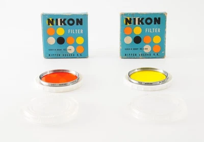 [N MINT] Nippon Kogaku Nikon 40.5mm Lens Filter Y48 O58 Yellow Orange From JAPAN - Image 1 of 4