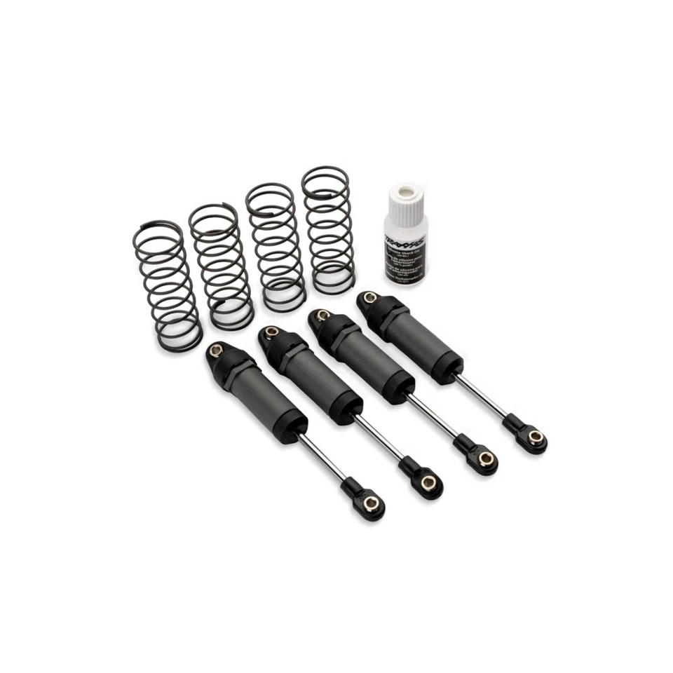 Traxxas Mini Maxx/Mini XRT Ultra Shocks w/ Springs (Gray/Long) 4pcs (3760-GRAY) - Image 1 of 1