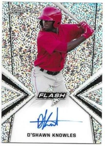 2019 Leaf Flash Baseball D'SHAWN KNOWLES #BA-DSK Silver Autograph - Picture 1 of 2