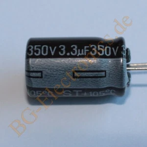 40 x 3.3µF 3.3uF 350V 105° RM5 Elko Kondensator Capacitor  Samwha E-Cap 40pcs - Picture 1 of 1