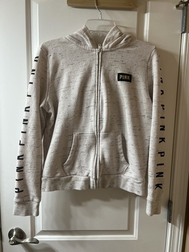 UNDERCOVER #157. Felpa con cappuccio VS rosa con cerniera con maniche rosa taglia L