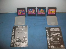 LOT OF 4 SEGA GAME GEAR ARCADE CLASSICS SUPER COLUMNS ALADDIN POWER RANGERS