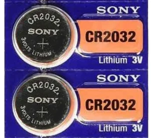 2 pcs SONY CR2032, BR2032, DL2032, 3V cell Lithium Watch Battery. Exp. 2030 - Picture 1 of 1