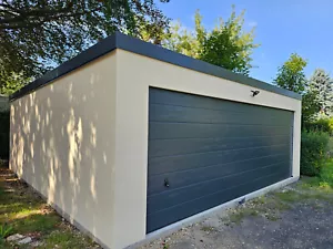 Garage 6,25x L 6,05m x H 2,65 m Garagen fertiggarage 1a.de Sektionaltor M-Sicke - Bild 1 von 11