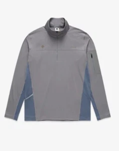 JJJJound Descente Quarter Zip Shirt  Light Grey - XXL - Picture 1 of 8