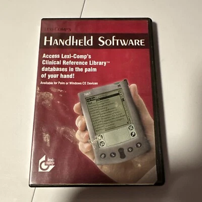 Lexi COMPLETE Palm OS On Hand Handheld Medical Software Comp - Image 1 of 3