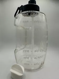 2,2 l klare Wasserflasche mit Strohzeitmaschine Fitness Sport Getränk Flasche - Bild 1 von 3