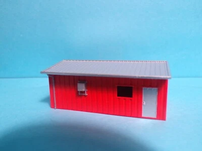 ARMCO STL PREBUILT  yard office #307 red by deluxe N SCALE - Image 1 of 2