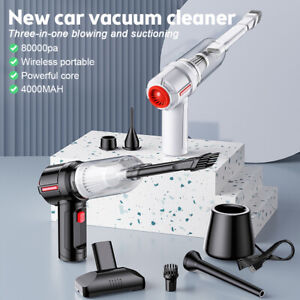 80000PA Cordless Vacuum Cleaner Car Handheld Vacuum Mini Power USB Rechargeable