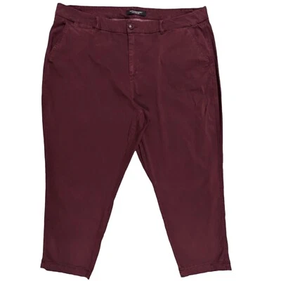 Pantalones cortos de pierna recta Liverpool Bobbie para mujer talla 24W rojos LY5188TH Foto 1 de 4