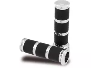 Performance Machine Contour XL Grips Throttle Grip Only Chrome Int. Throttle 1" - Picture 1 of 1