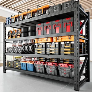 5000LBS Storage Shelves,71" W Garage Shelving Heavy Duty Metal Adjustable Garage - Picture 1 of 12