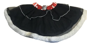 DR. SEUSS Girl 2T Black Red White Lined White Fax Fur Trim Skirt Cat Hat - Picture 1 of 6