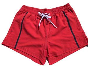 NEU Buffalo Herren Badeshorts Badehose Schwimmhose Bermuda Rot Größe S - Bild 1 von 4