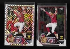 JOEY MENESES RC 2023 Topps Chrome 60 X-FRACTOR REFRACTOR ROOKIE CARD X2 - Picture 1 of 2