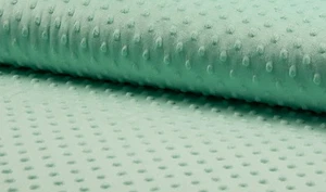 Tela de lana suave con abrazo de puntos débiles superblando - 150 cm de ancho - felpa verde como nueva - Imagen 1 de 1