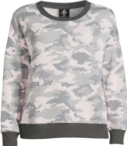 Sudadera Pullover Mujer Reebok Salón Rosa/Gris Camuflaje, Talla L - Imagen 1 de 6