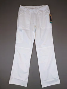 Pantaloni Cherokee Workwear Small bianchi scrub fondo uomo infermiere medico nuovi con etichette - Foto 1 di 12