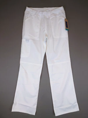 NWT Cherokee Workwear Small White Scrubs Bottoms Pants Men's Nurse Medical - Image 1 of 4