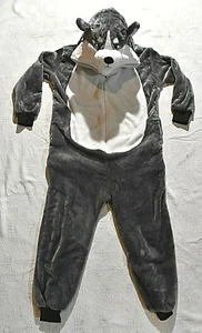 Wolf/Husky Dog, Unisex Gray, White, Fuzzy Size 140 Cosplay/Costume (Youth 10) - Picture 1 of 12